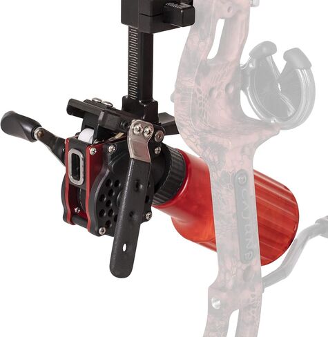 Cajun Winch Pro Reel Bowfishing Kit - Ultimate Bundle Including Winch Pro Reel, 25 Yards of 250 lbs. Line, 2 Arrows W/Piranha Points, Slides, Stops, and Brush Fire Arrow Rest in Kuwait