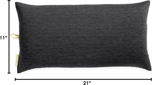 NEMO Equipment Fillo Elite Wide Camping Pillow - Black Pearl/Citron in Saudi Arabia