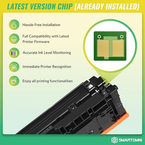 206A Toner Cartridge 4-Pack set Compatible for HP 206A 206X Pro MFP M283fdw in Kuwait