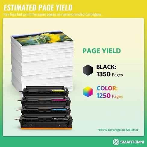 206A Toner Cartridge 4-Pack set Compatible for HP 206A 206X Pro MFP M283fdw in Kuwait