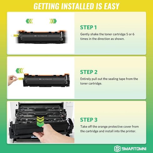 206A Toner Cartridge 4-Pack set Compatible for HP 206A 206X Pro MFP M283fdw in Kuwait