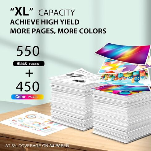 PG-275XL CL-276XL Replacement for Canon 275 and 276 Ink cartridges for Canon Ink 275 and 276 Combo Pack PG275 Black CL276 Color for PIXMA TS3722 TR4720 TR4700 TS3522 TS3500 TR4722 Printer (2-Pack) in Kuwait