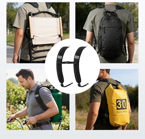 Reinforced Metal‑Clip Replacement Backpack Straps, 110‑lb Max Load in Saudi Arabia
