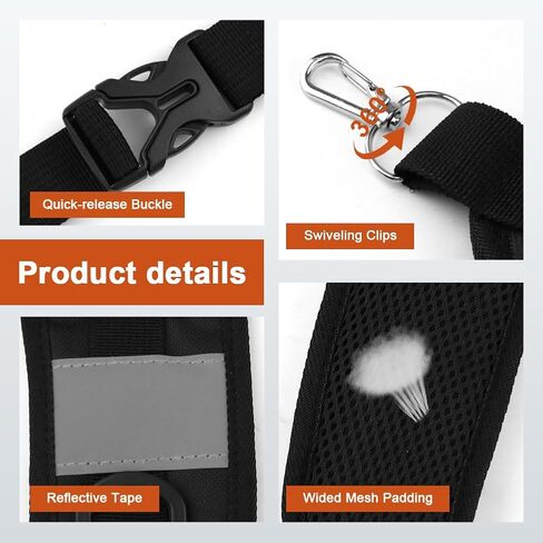 Reinforced Metal‑Clip Replacement Backpack Straps, 110‑lb Max Load in Saudi Arabia
