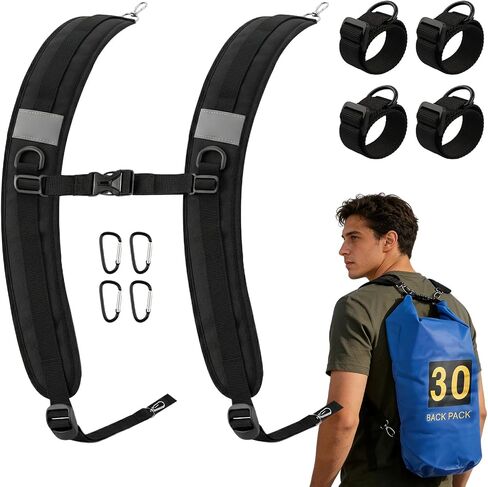 Reinforced Metal‑Clip Replacement Backpack Straps, 110‑lb Max Load in Saudi Arabia