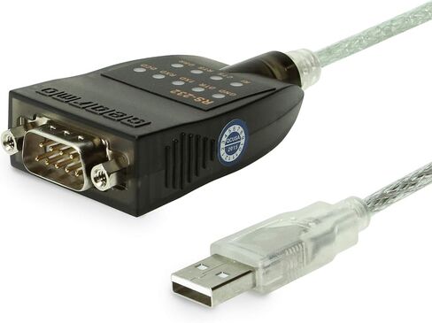 Gearmo USB C to RS232 Serial Adapter FTDI Chip LED Indicators High Speed Data Transfer Cross Platform Compatible 5 ft Cable in Kuwait