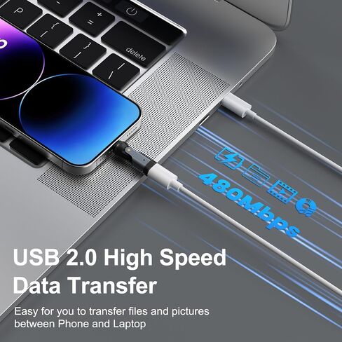 Magnetic USB C to Lightning Adapter, 540 Rotating Fast Charging Connector in Kuwait