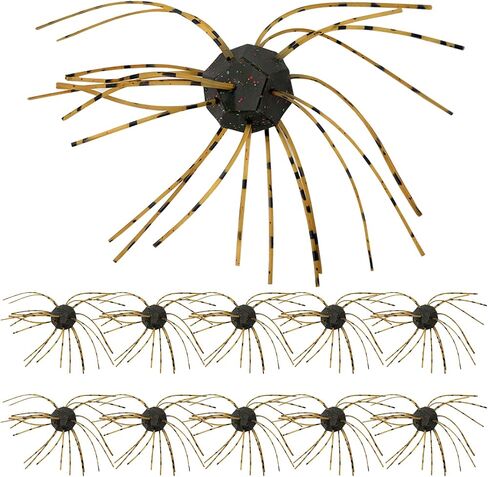 Silicone Soft Dice Fishing Lures with Flowing Tentacles, 10pcs Handmade Slow‑Sink Bass Soft Baits for Drop Shot, Finesse, and Wacky Rig in Kuwait