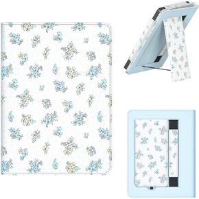Feams Case for 7"/6.8" Kindle Paperwhite 12th/11th Generation 2024/2021 & Kindle Colorsoft Signature Edition, Durable PU Cover with Auto Sleep/Wake & Hand Strap, Cow Print in Kuwait