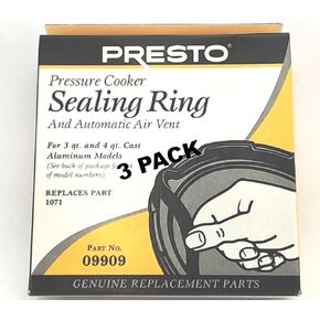3 Pk, Presto Pressure Cooker Sealing Ring Gasket 09909 in Kuwait