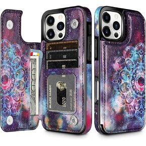 HianDier for iPhone 17 Case Wallet with Card Holder PU Leather for iPhone 17 Phone Case with Double Magnetic Closure Women Men Shockproof Protective Flip Cover-White in Kuwait