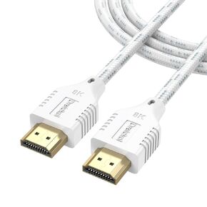 8K White HDMI 2.1 Cable 6.6FT/2M, Ultra High Speed HDMI Cable in Kuwait