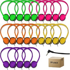 20 Pack Headphones for Kids Students, Multi Color in Kuwait