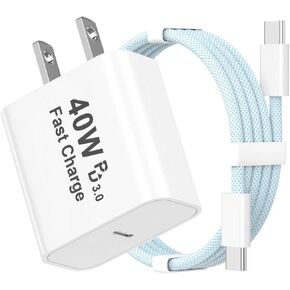 [Apple MFi Certified] 40W iPhone 17 Charger,USB C Wall Charger Cable in Kuwait
