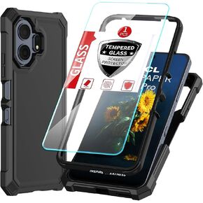 DpS for TCL NXTPAPER 70 Pro Case 3-in-1, with Screen Protector,NXTPAPER70 Pro Phone Case Full Body Protection,70PRO Hard PC Bumper & Silicone Back Military Grade Cover (Purple, TCL NXTPAPER 70 Pro) in Saudi Arabia