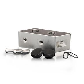 Thermal Grizzly DeltaMate Terminal – Brass Nickel‑Plated Through Terminal for DeltaMate GPU Water Blocks, G1/4 Inlet & Outlet on Top and Bottom, Includes O‑Rings and Plugs in Kuwait