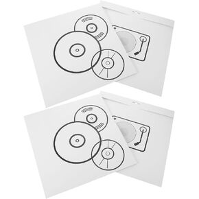 4pcs Inch Vinyl Record Protective Paper Sleeves Storage Bags in Kuwait