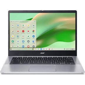 Acer Chromebook 314 CB314-4H-C2UW Laptop | Intel Processor N100 | 14" Full HD (1920 x 1080) IPS Display | 4GB LPDDR5 | 64GB eMMC | Intel Wireless Wi-Fi 6E AX211 | Chrome OS | Pure Silver in Kuwait