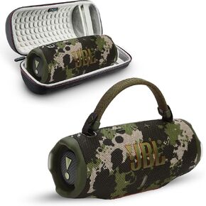 Charge 6 Portable Bluetooth Speaker | IP68 Waterproof, DustProof, and DropProof, Outdoor Wireless Audio | 28Hrs Playtime Megen Hardshell Protection Case (Camo) in Kuwait