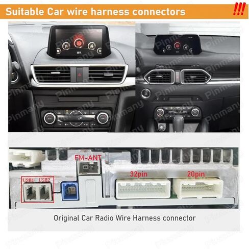 Fits for Mazda Axela CX-4 CX-5 Mazda 6 Atenza with Bose Amplifier Car Radio Stereo Retrofit Wiring Harness Adapter in Saudi Arabia