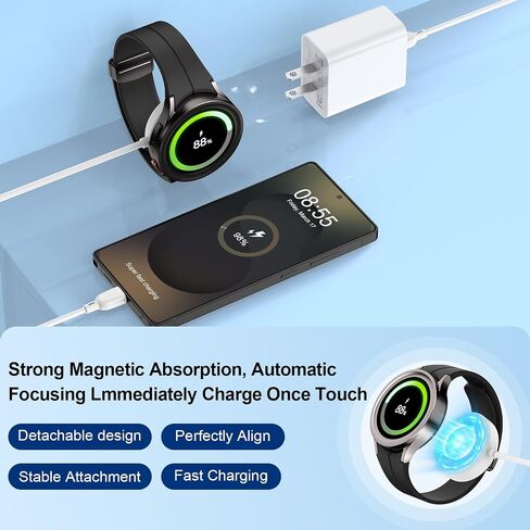 Samsung Watch Charger for Samsung Watch 8 Classic/8/7/6/Ultra/FE/5 Pro/4/3 in Kuwait