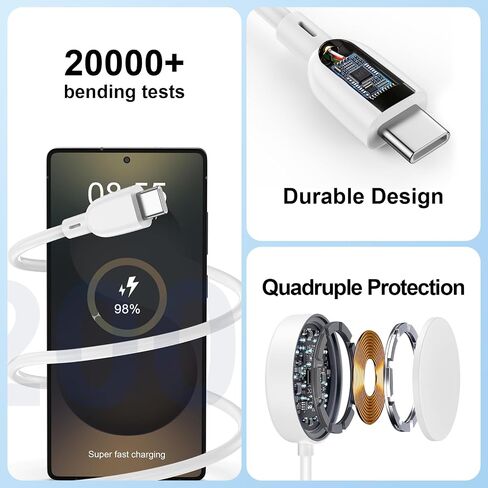 Samsung Watch Charger for Samsung Watch 8 Classic/8/7/6/Ultra/FE/5 Pro/4/3 in Kuwait