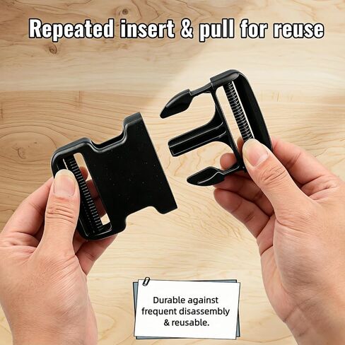 Btolin Heavy-Duty Plastic Side Release Buckles, Black, 2 Inch, 4 Pack, Quick-Release Clip for Backpack, Tactical Belt, Pet Collar, Luggage Straps,No Sew Double Adjustable Plastic Buckle in Saudi Arabia