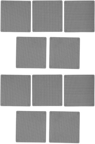 Limen 10Pcs PC Fan Dust Filter Covers 12cm – PVC Dust Proof Grills for Computer Case Fans, Flexible Mesh for Noise Reduction and Component Protection in Kuwait