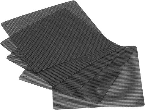 Limen 10Pcs PC Fan Dust Filter Covers 12cm – PVC Dust Proof Grills for Computer Case Fans, Flexible Mesh for Noise Reduction and Component Protection in Kuwait