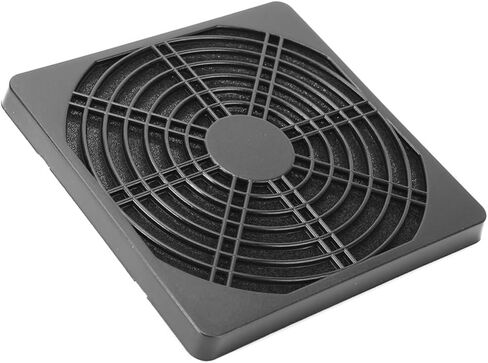 2Pcs PC Fan Dust Filter Cover 12cm – Washable Mesh Case for Computer Chassis Cooler, Removable 3-Piece Design Black in Kuwait