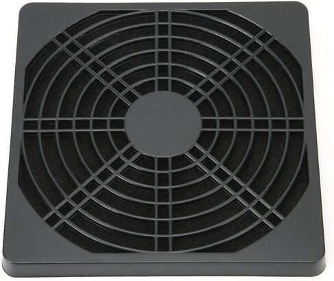 2Pcs PC Fan Dust Filter Cover 12cm – Washable Mesh Case for Computer Chassis Cooler, Removable 3-Piece Design Black in Kuwait