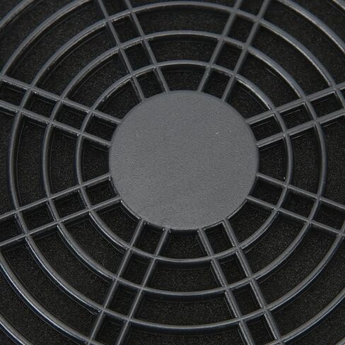 2Pcs PC Fan Dust Filter Cover 12cm – Washable Mesh Case for Computer Chassis Cooler, Removable 3-Piece Design Black in Kuwait