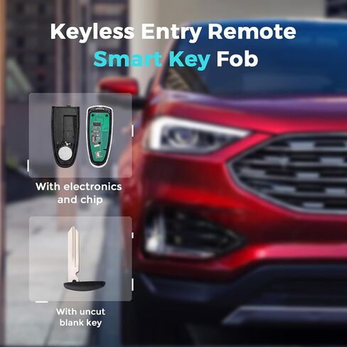 HelloAuto Key Fob Fit for for Ford Explorer Edge 2011-2015, Smart Keyless Entry Remote Start Control for Taurus Focus Expedition Flex 2013-2019 Focus Lincoln MKX MKS MKT Navigator M3N5WY8609 in Kuwait