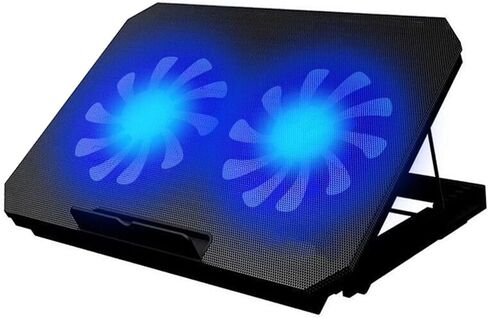 Laptop Cooling Pad Dual Fans 1100rpm for 11-17 Inch in Kuwait