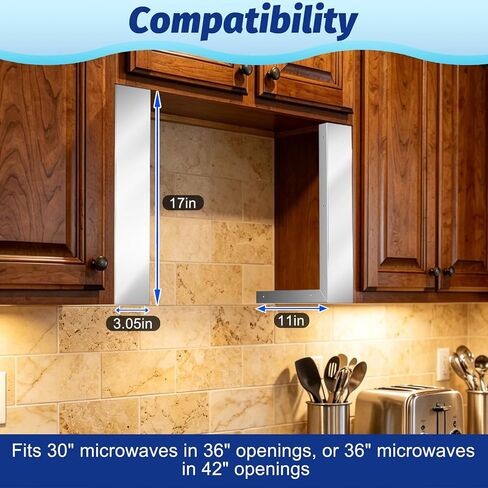 2 Pcs Stainless Steel Microwave Trim Kit in Kuwait
