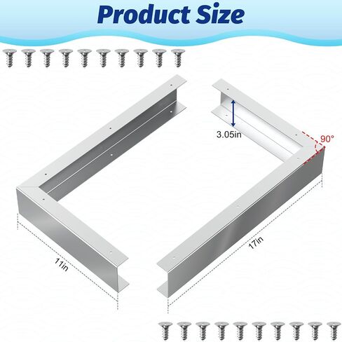 2 Pcs Stainless Steel Microwave Trim Kit in Kuwait