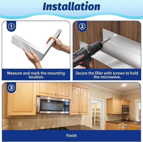 2 Pcs Stainless Steel Microwave Trim Kit in Kuwait