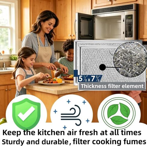 WB06X10608 Aluminum Mesh Microwave Grease Filter, Compatible with GE in Kuwait