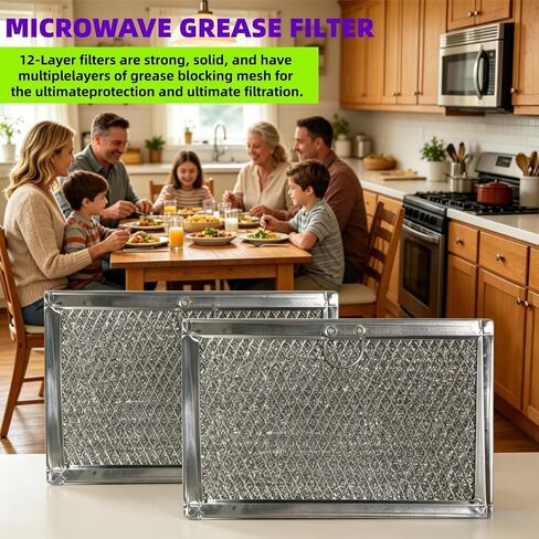 WB06X10608 Aluminum Mesh Microwave Grease Filter, Compatible with GE in Kuwait