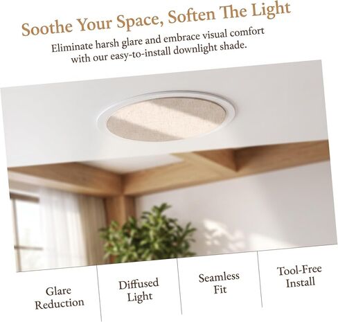 2pcs Ceiling Light Diffuser round Cloth Matte Panel for Drum Lampshade in Kuwait