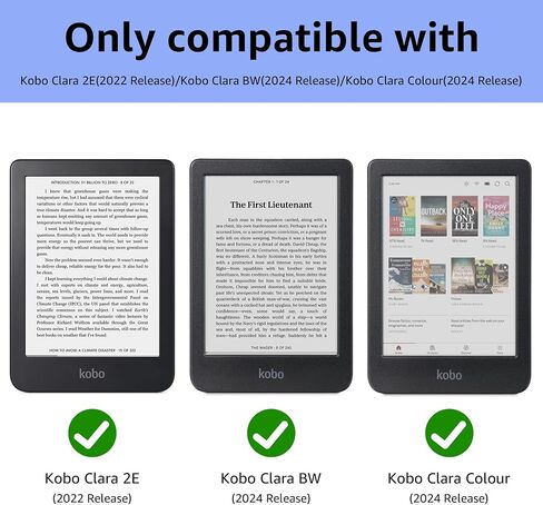 3 Pack Screen Protector for 6" Kobo Clara Colour(2024)/Clara BW(2024)/Clara 2E(2022), Anti-Glare Matte PET Full-Coverage Protective Film in Saudi Arabia
