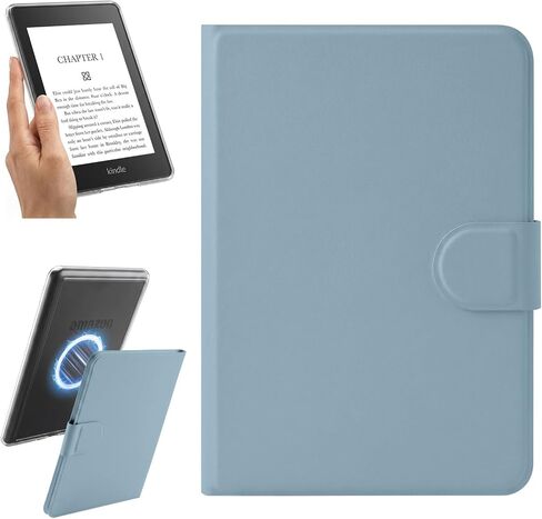 Magnetic Detachable Case for Kindle Paperwhite 10th Gen 2018,Misty Blue in Kuwait