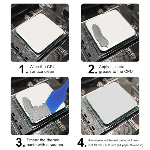 Diymore 5PCS Thermal Paste Kit HY810 5G/Pcs,Compatible All Processors CPU,GPU -PC,PS4,Collocation Heatsink Thermoelectric Cooler Compatible with Gaming Consoles/Devices in Kuwait