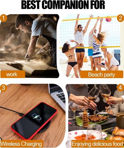 Anti-Lost USB-C Dust Plug Cover for iPhone 17/16/15 Plus/Pro/Max, Samsung Galaxy, Pixel, Anti-Lost Type-C Port Protector with Cleaning Brush, Midnight Black, 4 Pack in Kuwait
