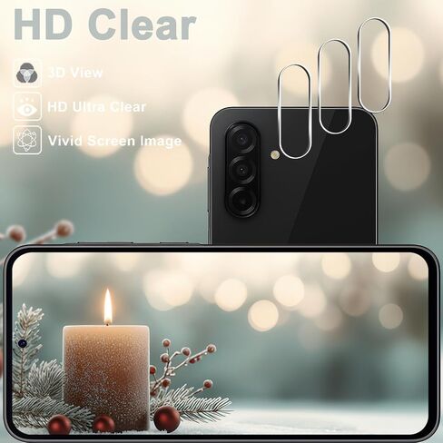 [3+3 Pack] Galaxy A26 5G Screen Protector + Camera Lens Protector, 9H Tempered Glass, Anti Scratch, Easy Installation, Bubble Free, HD Screen Protector for Samsung Galaxy A26 5G in Kuwait