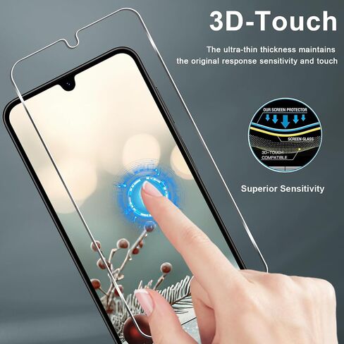 [3+3 Pack] Galaxy A26 5G Screen Protector + Camera Lens Protector, 9H Tempered Glass, Anti Scratch, Easy Installation, Bubble Free, HD Screen Protector for Samsung Galaxy A26 5G in Kuwait