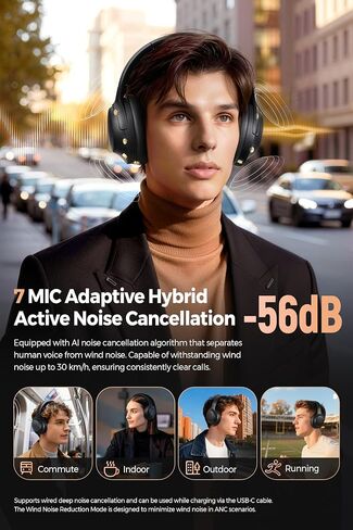 SoundPEATS Cove Pro - Over Ear Headphones - Black in Kuwait