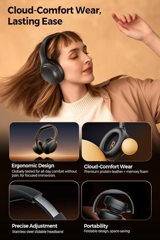 SoundPEATS Cove Pro - Over Ear Headphones - Black in Kuwait