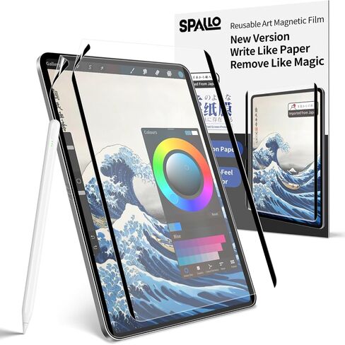 [2 Packs] Magnetic Paper Screen Protector for iPad Pro (M5) / iPad Air (M3) 13 inch 2025 & iPad Pro (M4) / iPad Air (M2) 13" 2024, Feel Like Write and Draw on Paper,Matte Finish Detachable Anti-Glare Film,Reusable, Removable, in Kuwait