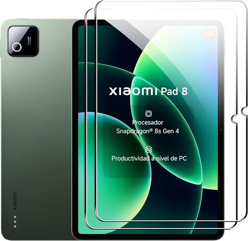 [2 Pack ] Screen Protector Designed for Xiaomi pad 8/8 Pro 11.2 inch,Tempered Glass Film,HD Clear,Anti-Scratch,Bubble Free in Kuwait